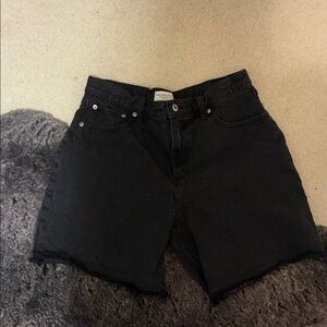 Abercrombie & Fitch Black Jean Shorts